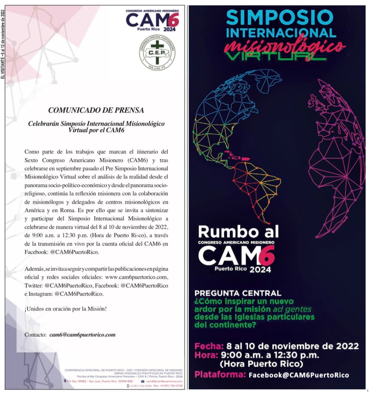 Simposio Internacional Misionológico (virtual) del 8 al 10 de noviembre